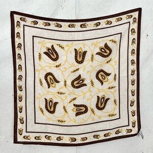 Ermengildo Zegna Linen Square Scarf - 40cm